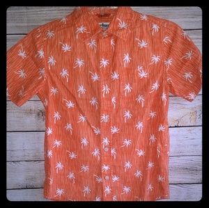 Orange Button Down
